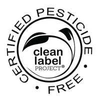 Certified Pesticide Free by the Clean Label Project