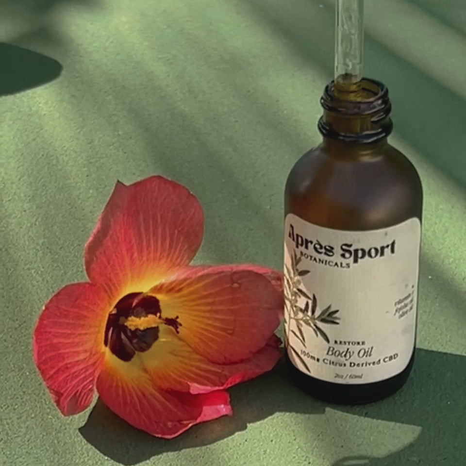 Restore Body Oil Jojoba, Vitamin E, Olive Oil and 100mg Citrus Derived CBD